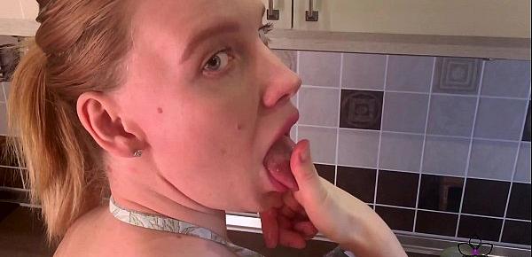  Housewife Sensual Play Pussy during Cooking Dinner - Amateur
